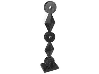 Noir Cinder Black Totem Sculpture NOIAC151CB