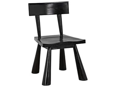 Noir Sungkai Wood Black Side Dining Chair NOIAE213CHB