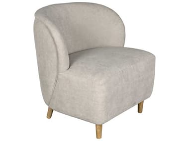 Noir Furniture Parchment / Clear Coat Flat Accent Chair NOIAE240W