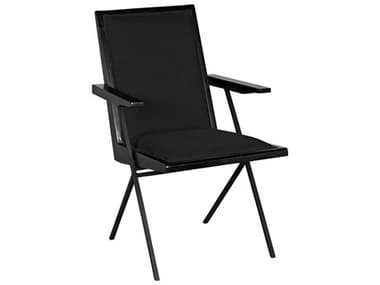 Noir Furniture Black Cotton / Charcoal And Metal Accent Chair NOIAE257