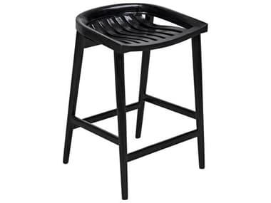 Noir Furniture Charcoal Black Side Counter Height Stool NOIAE269CHBS