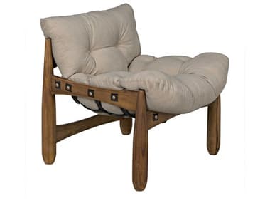 Noir Dante 30" Brown Fabric Accent Chair NOIAE276TCFC