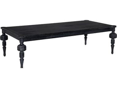 Noir Stockholm Rectangular Wood Cinder Black Coffee Table NOIAE320CB