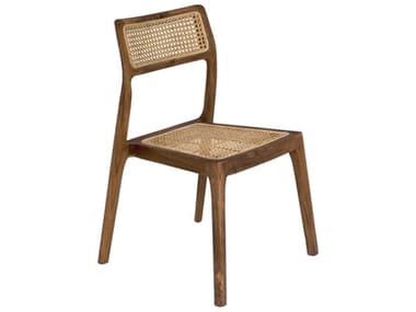 Noir Salam Teak Wood Brown Side Dining Chair NOIAE332T