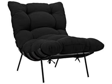 Noir Furniture Hanzo Charcoal Black Accent Chair NOIAE85CHB