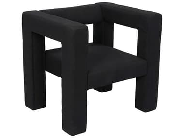 Noir Felix 30" Black Fabric Accent Chair NOIAE87