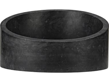 Noir Black Marble Marshall Decorative Bowl NOIAM286BM