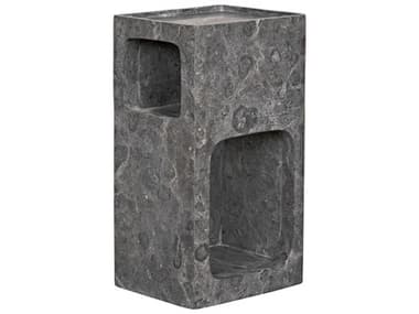 Noir Rectangular Black Marble End Table NOIAM314BM