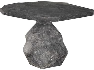 Noir Rind Black Marble End Table NOIAM318BM