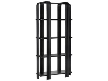 Noir Giza Matte Black Bookcase NOIGBCS266MTB