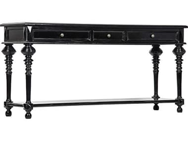 Noir Furniture Colonial Black 72'' x 20'' Rectangular Console Table NOIGCON102