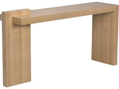 Noir Atlanta Rectangular Wood Natural Console Table NOIGCON431WO