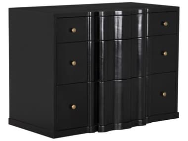 Noir Kiss 3-Drawers Mahogany Wood Dresser NOIGDRE253HB