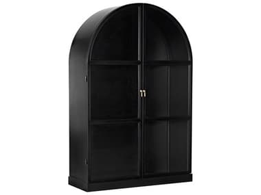 Noir 52'' Wide Matte Black Display Cabinet NOIGHUT154MTB