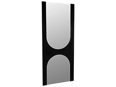 Noir Matte Black 32'' Floor Mirror 25-36 Inches NOIGMIR174MTB