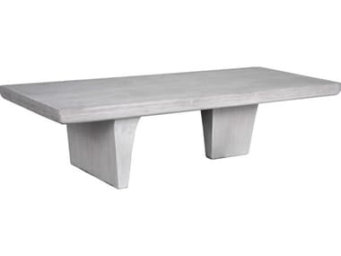 Noir Ward Rectangular Wood White Wash Coffee Table NOIGTAB1079WH