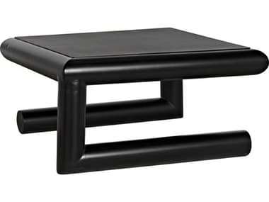 Noir 36" Square Metal Matte Black Coffee Table NOIGTAB1127MTB