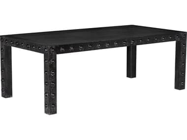 Noir Didier Rectangular Wood Dining Table NOIGTAB5007BKW