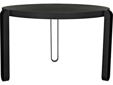 Noir 49" Round Steel Dining Table NOIGTAB563MTBS