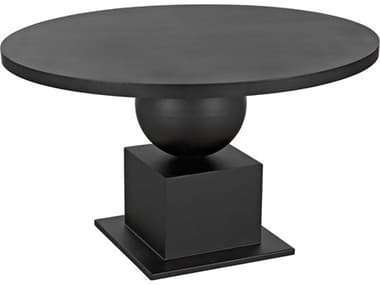 Noir 52" Round Steel Dining Table NOIGTAB566MTB