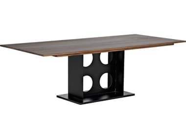 Noir 95" Rectangular Wood Dark Walnut Dining Table NOIGTAB580MTB