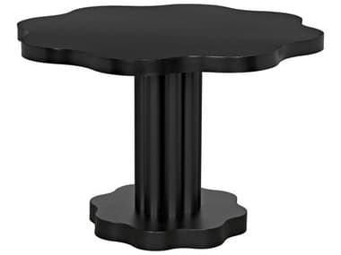 Noir Furniture Matte Black 45'' Wide Round Foyer Table NOIGTAB590MTB