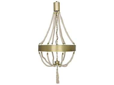 Noir Alec 8-Light Antique Brass Empire Chandelier NOILAMP384MB