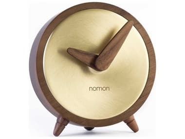 Nomon Atomo Gold Walnut Clock NOMAMGN