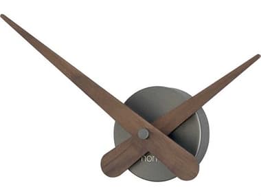 Nomon Axioma Mini Graphite Steel Walnut Wall Clock NOMAXMTN
