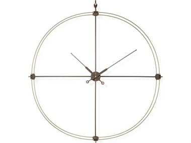 Nomon Delmori Brass Walnut Wall Clock NOMDEGPREM