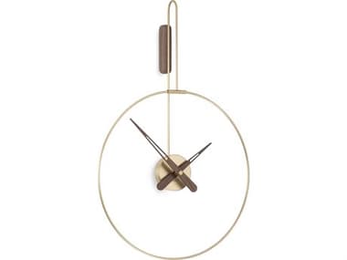 Nomon Micro Daro Polished Brass Wall Clock NOMMDADN