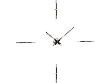 Nomon Merlin Chrome Black Wall Clock NOMMEI004N