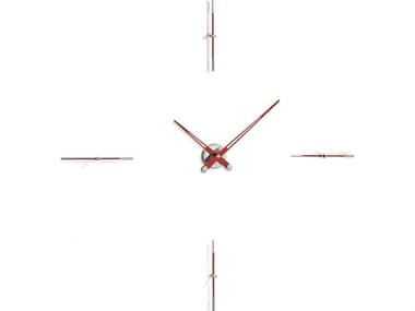 Nomon Merlin Chrome Red Wall Clock NOMMEI004R