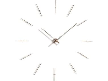 Nomon Merlin Chrome Walnut Wall Clock NOMMENG12