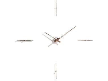 Nomon Merlin Chrome Walnut Wall Clock NOMMENP04