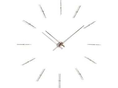 Nomon Merlin Chrome Walnut Wall Clock NOMMENP12