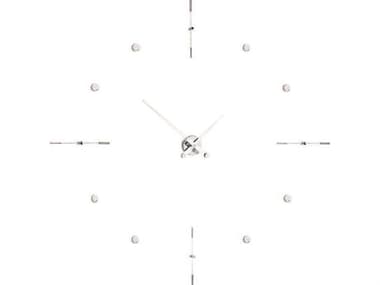 Nomon Mixto Chrome White Wall Clock NOMMII000B