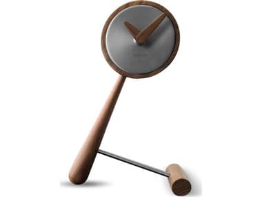 Nomon Mini Puntero Graphite Walnut Clock NOMMPUNT