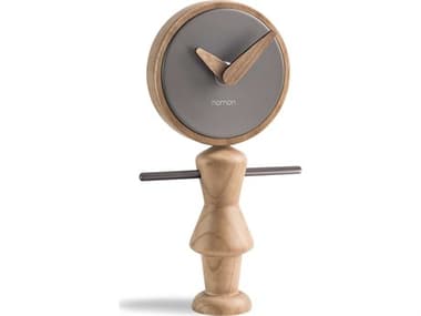 Nomon Nena Oak Graphite Clock NOMNENART