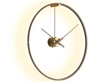 Nomon Ombra Brass Walnut Wall Clock NOMOMPREMW