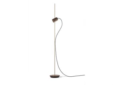 Nomon Onfa Walnut Wood Brass Floor Lamp NOMONFANG