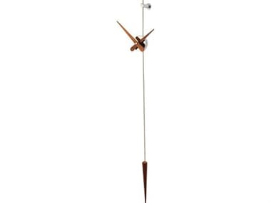 Nomon Punto Y Coma Chrome Walnut Wall Clock NOMPCN
