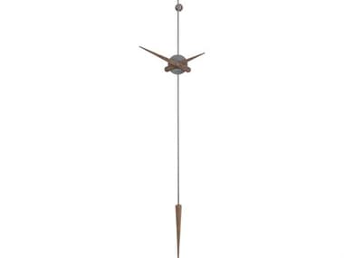 Nomon Punto Y Coma Graphite Brass Walnut Wall Clock NOMPCT0000N