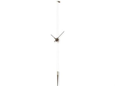 Nomon Pendulo Walnut Polished Brass Wall Clock NOMPEDPREM