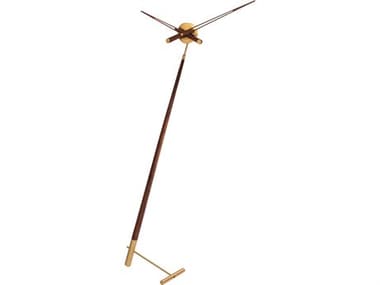 Nomon Pisa Polished Brass Walnut Clock NOMPIDN