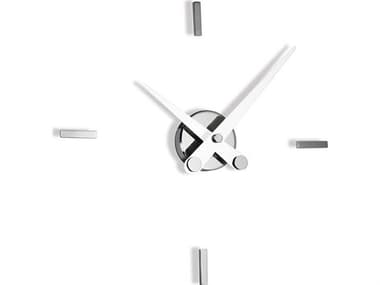 Nomon Puntos Chrome White Wall Clock NOMPSI004B