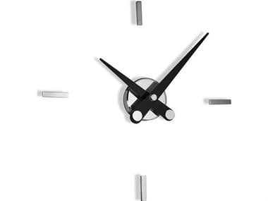 Nomon Puntos Chrome Black Wall Clock NOMPSI004N