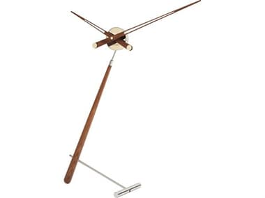 Nomon Puntero Chrome Walnut Clock NOMPUN