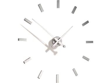 Nomon Tacon Chrome White Wall Clock NOMTAI012B