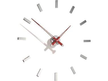 Nomon Tacon Chrome Red Wall Clock NOMTAI012R